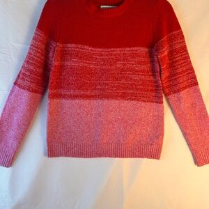 cupcakes & cashmere Red and Pink Crew Neck Sweater